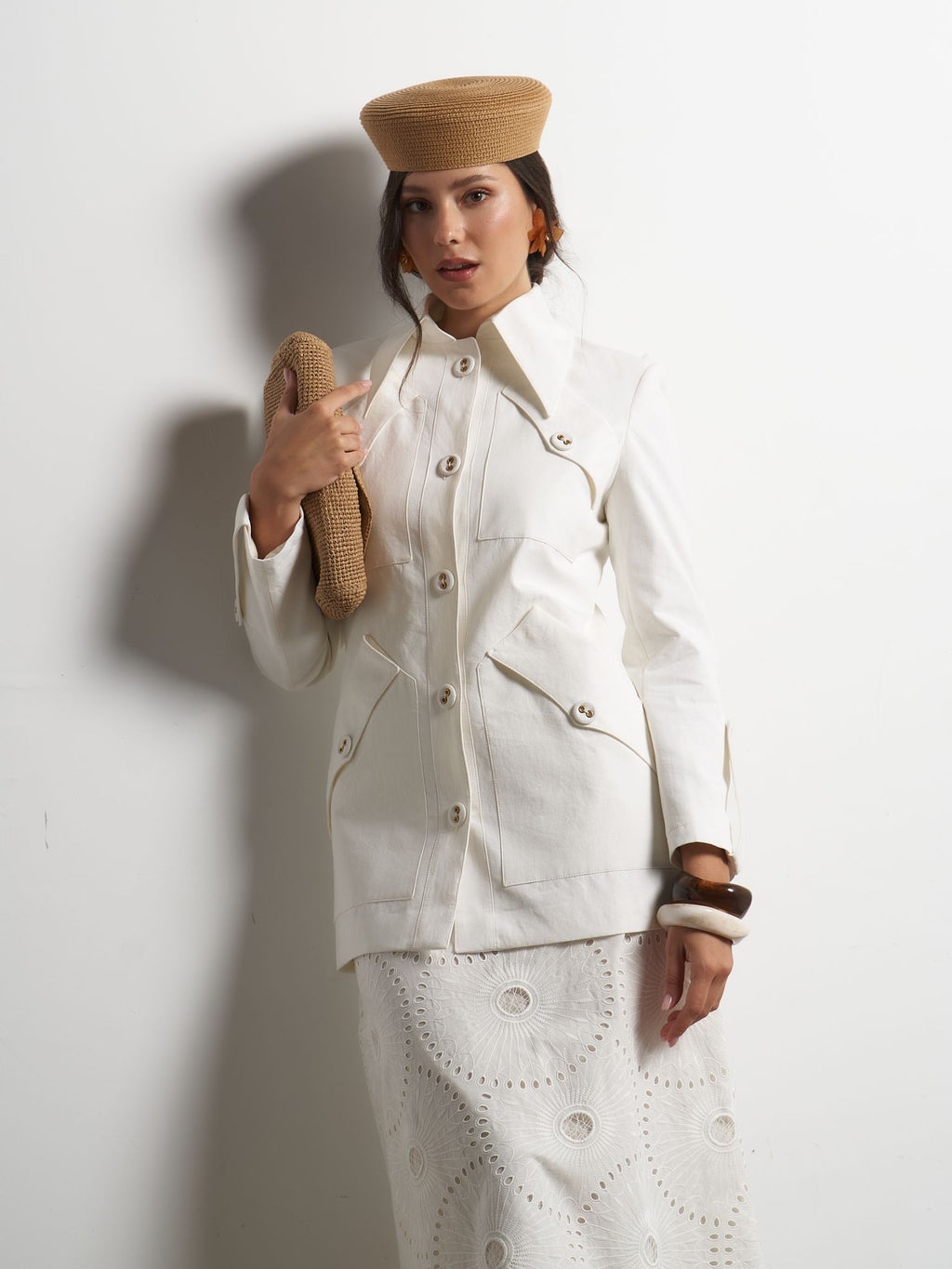 Chaqueta África Blanca
