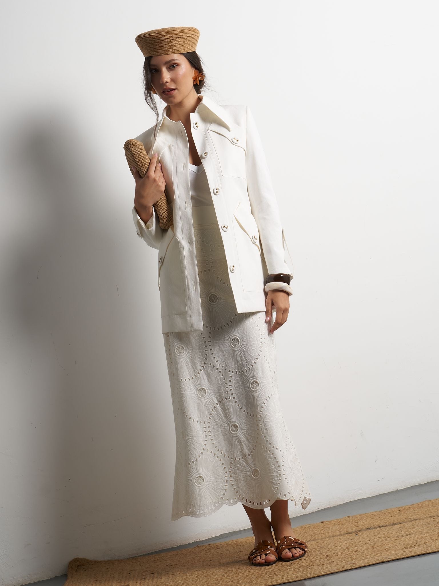 Chaqueta África Blanca