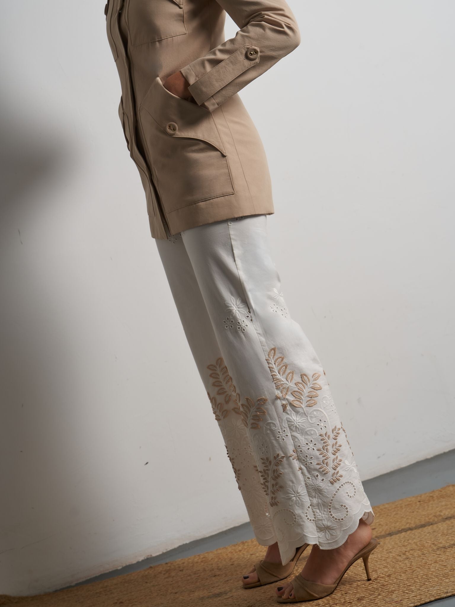Pantalón Auxi Bordado