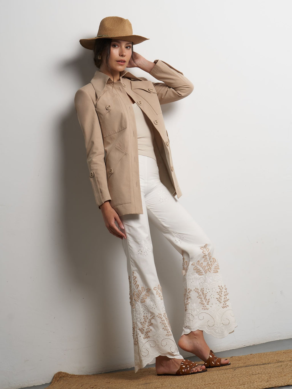 Pantalón Auxi Bordado