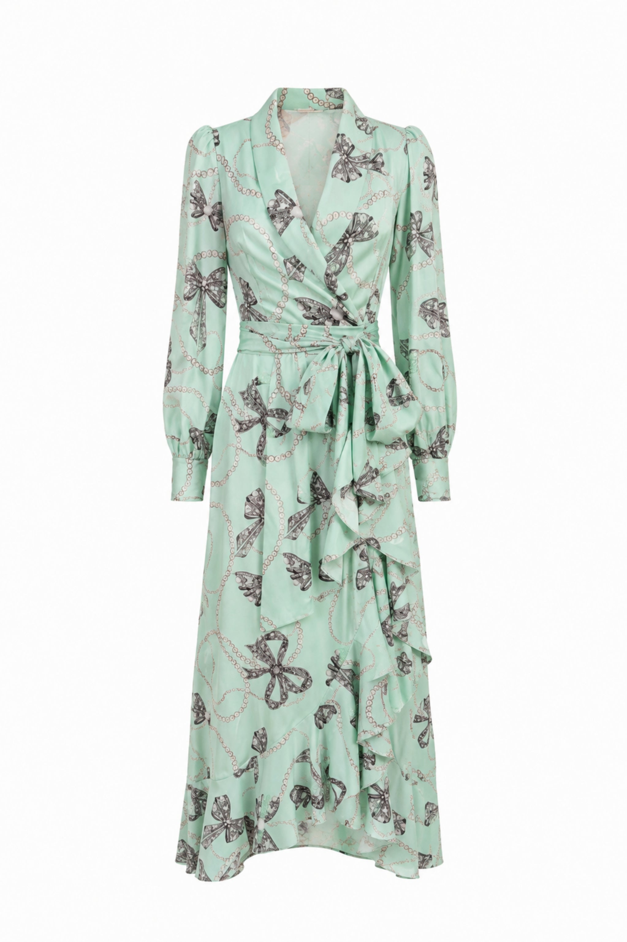Vestido Asunción Estampado Verde